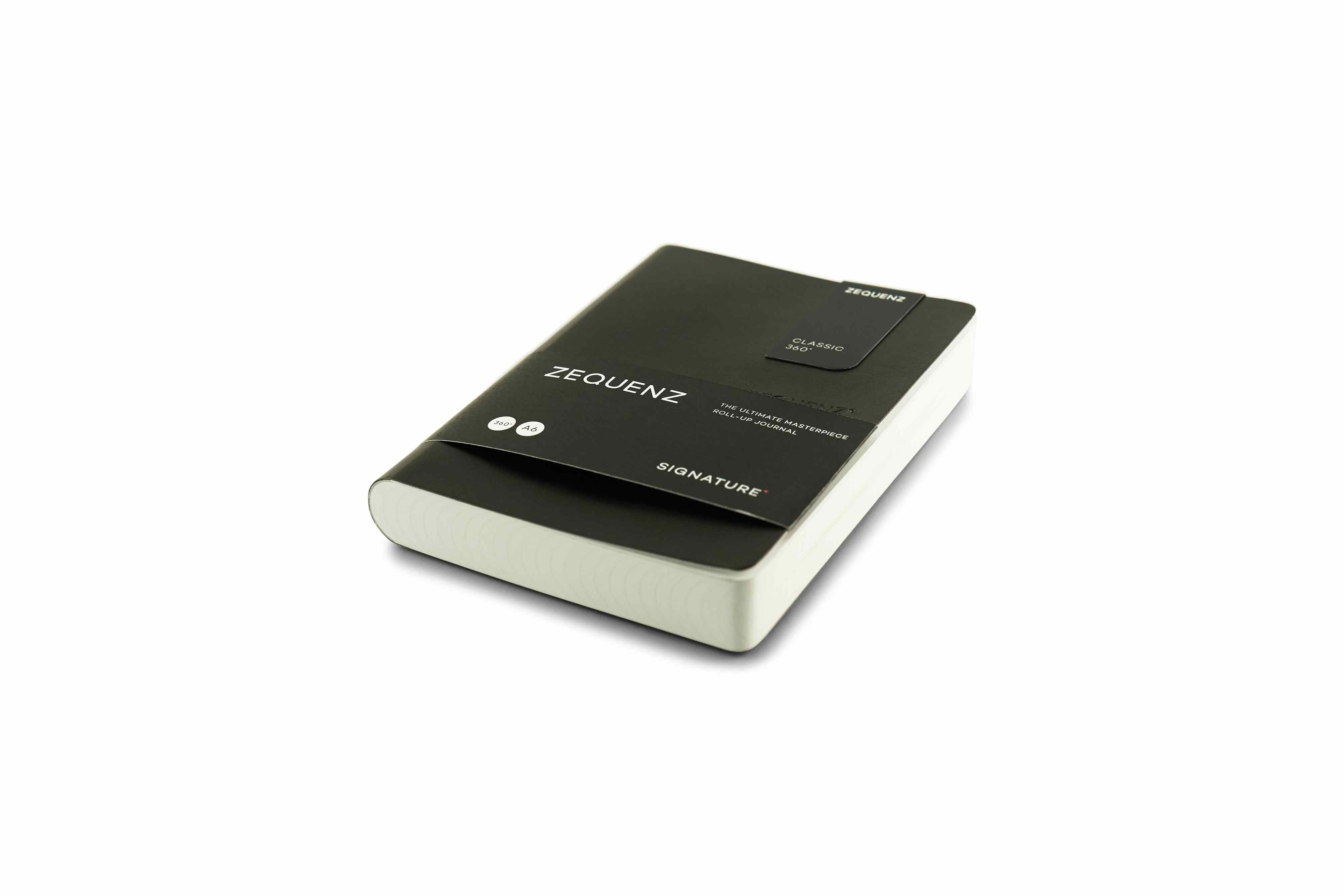 Zequenz Signature Classic 360 Notizbuch A6 Schwarz | Liniert