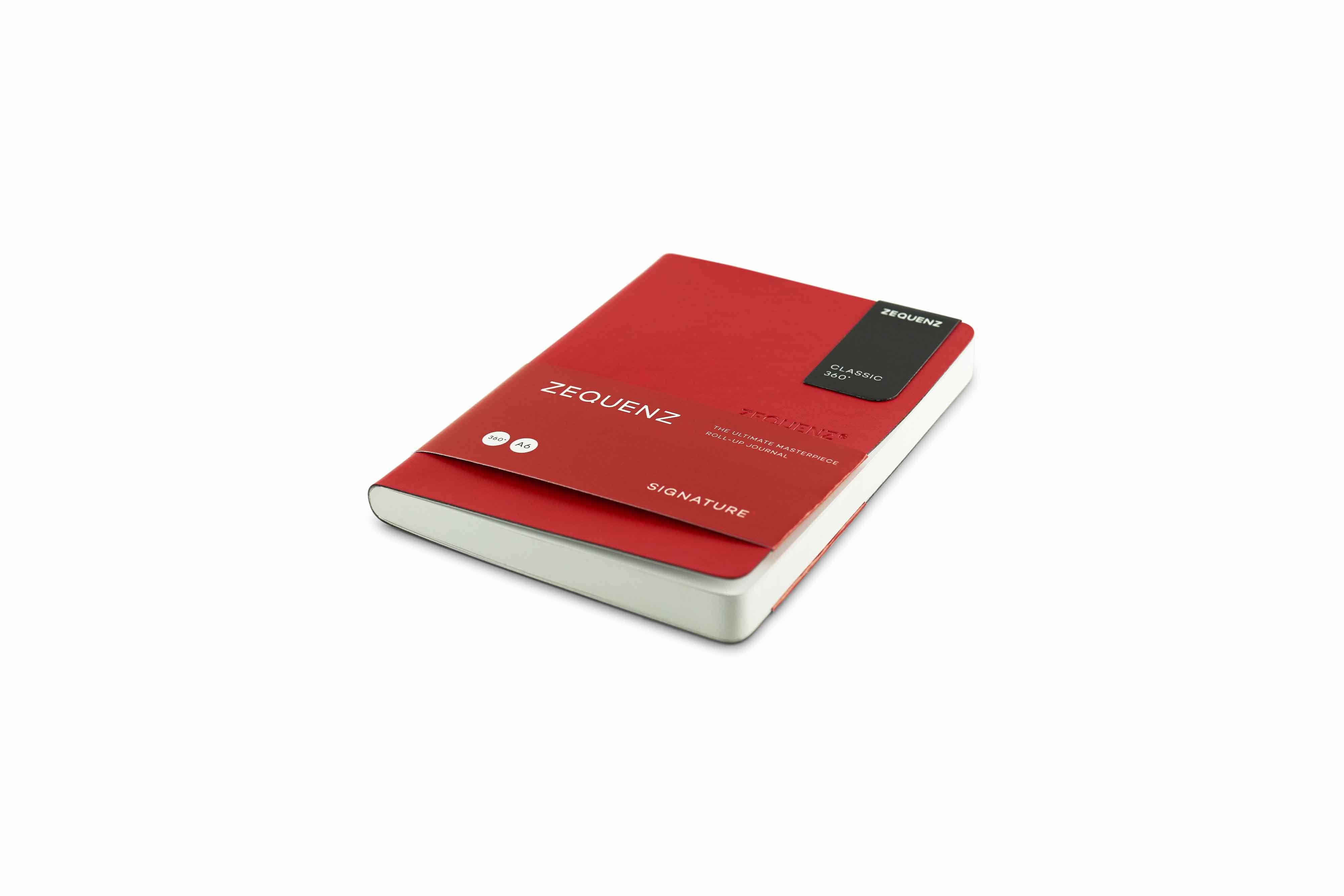 Zequenz Signature Lite 360 Notizbuch A6 Rot | Kariert