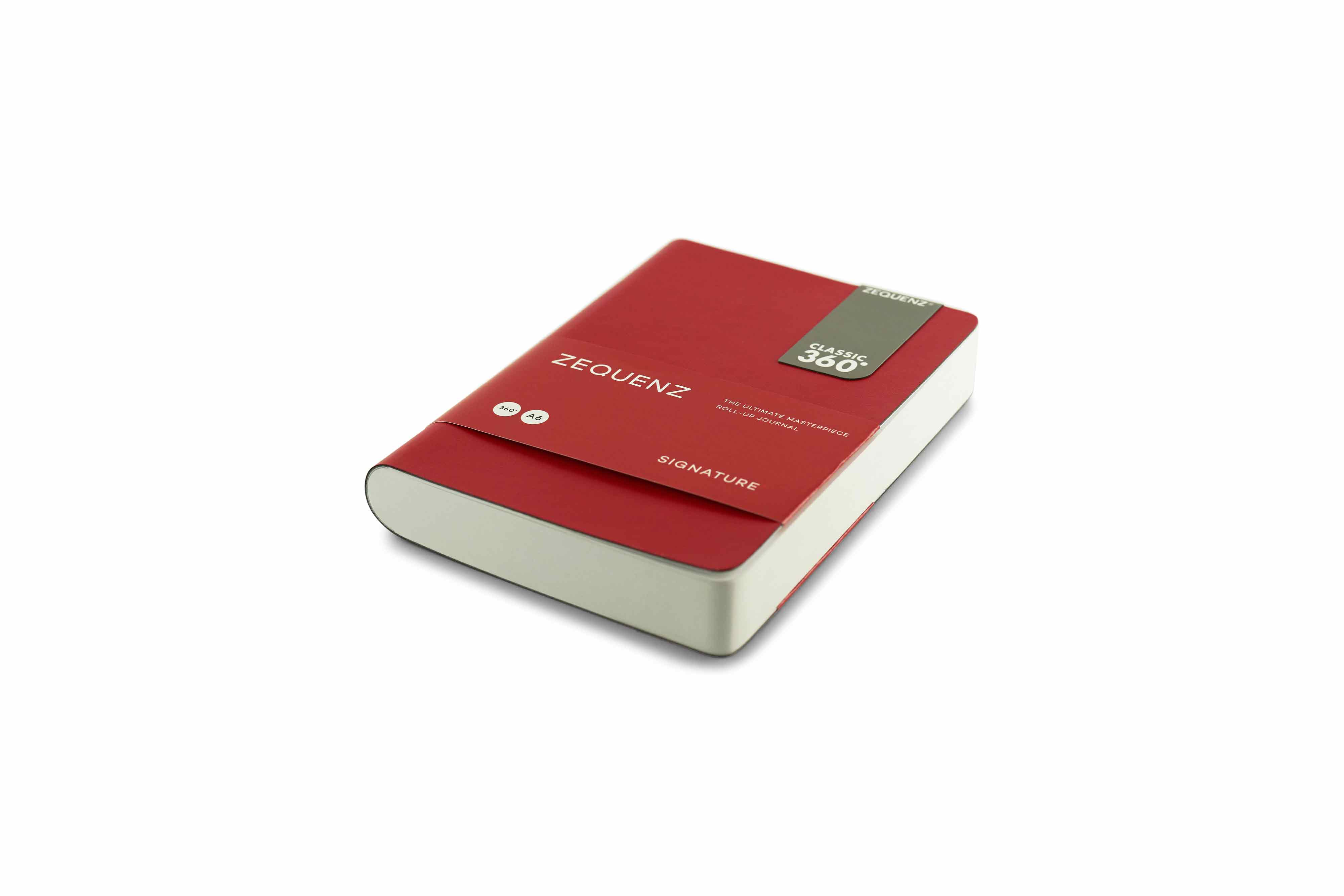 Zequenz Signature Classic 360 Notizbuch A6 Rot | Kariert