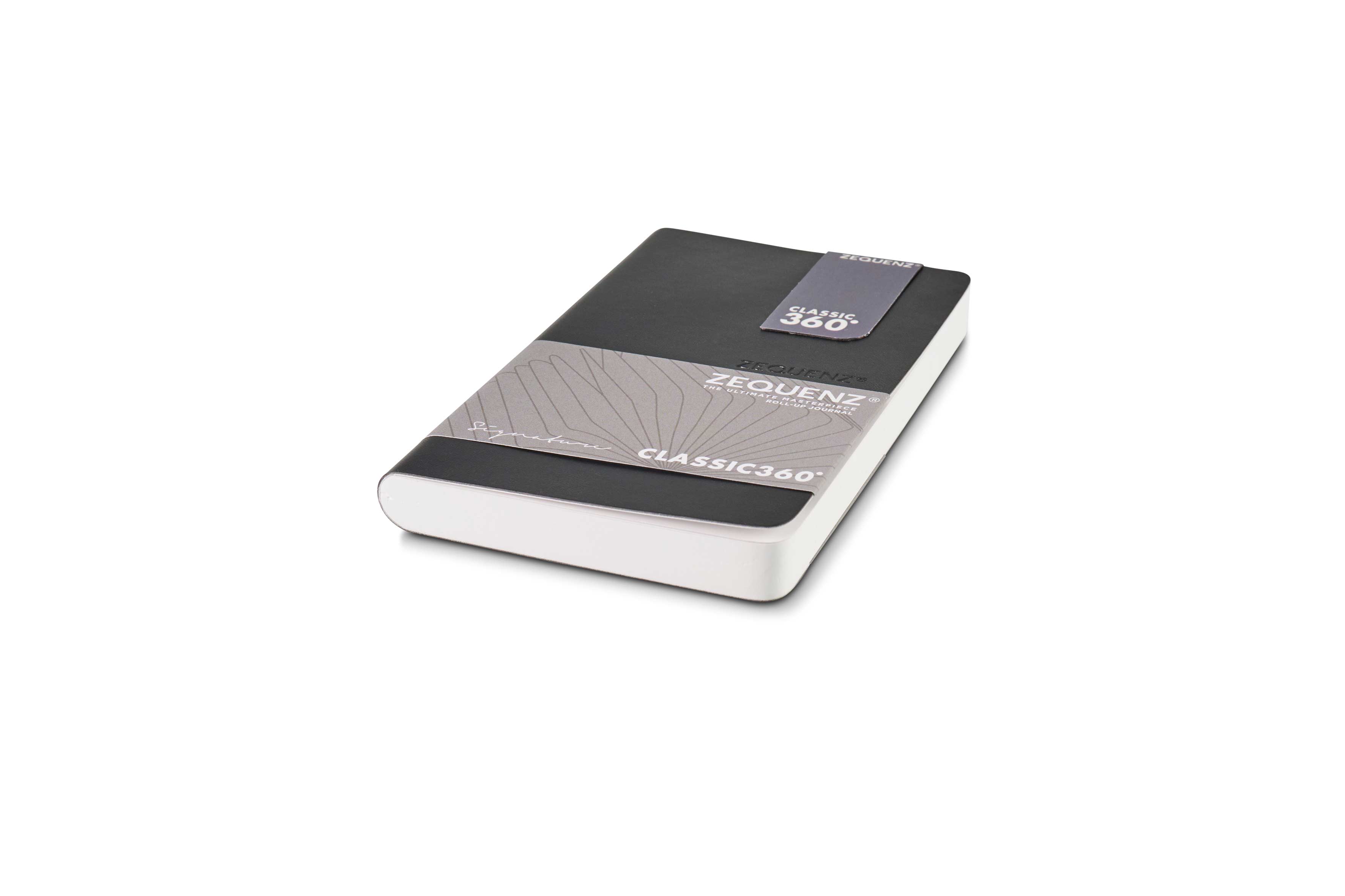 Zequenz Signature Classic 360 Notizbuch A6- Schwarz | Kariert