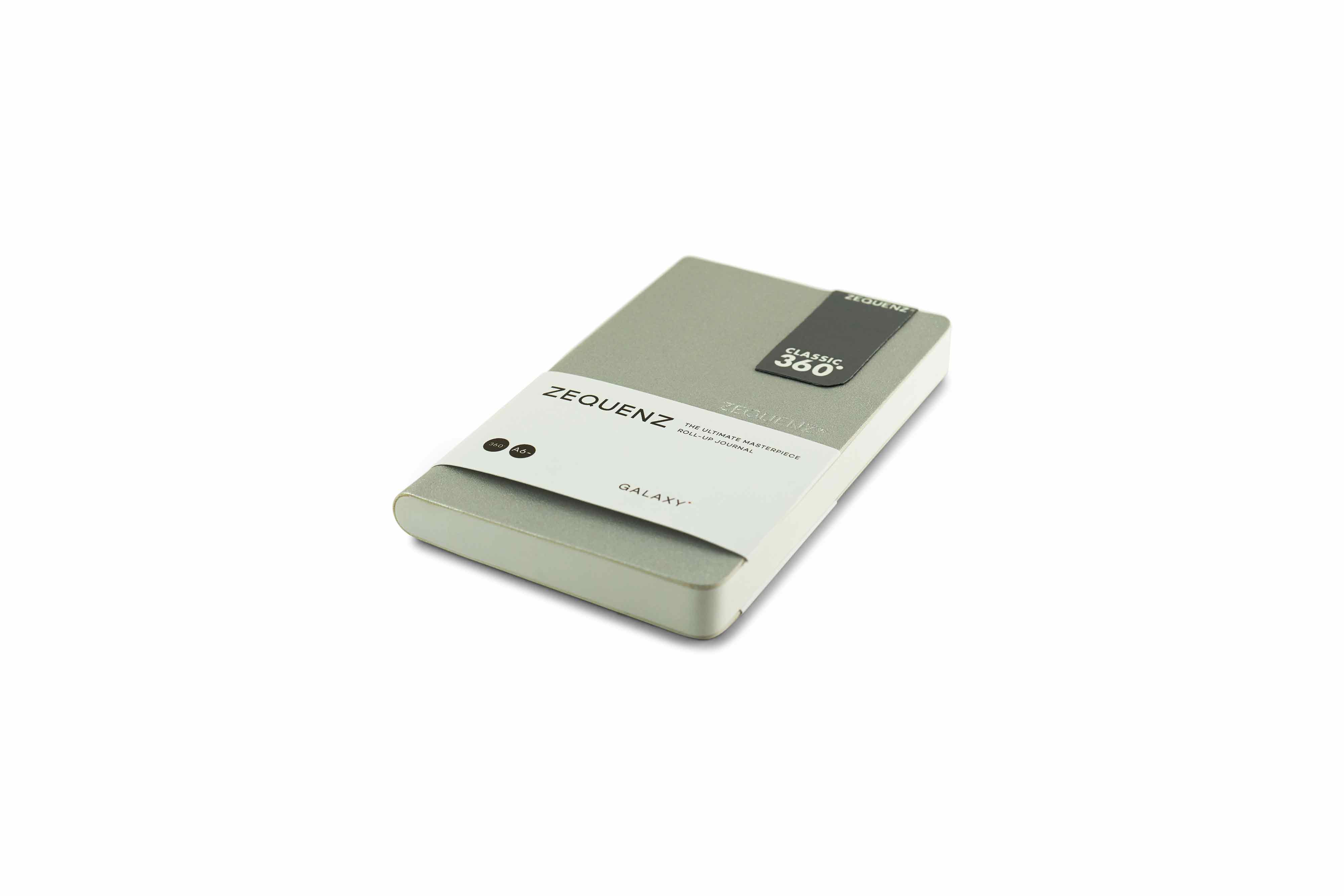 Zequenz Galaxy 360 Notizbuch A6- Silber 9x14 cm