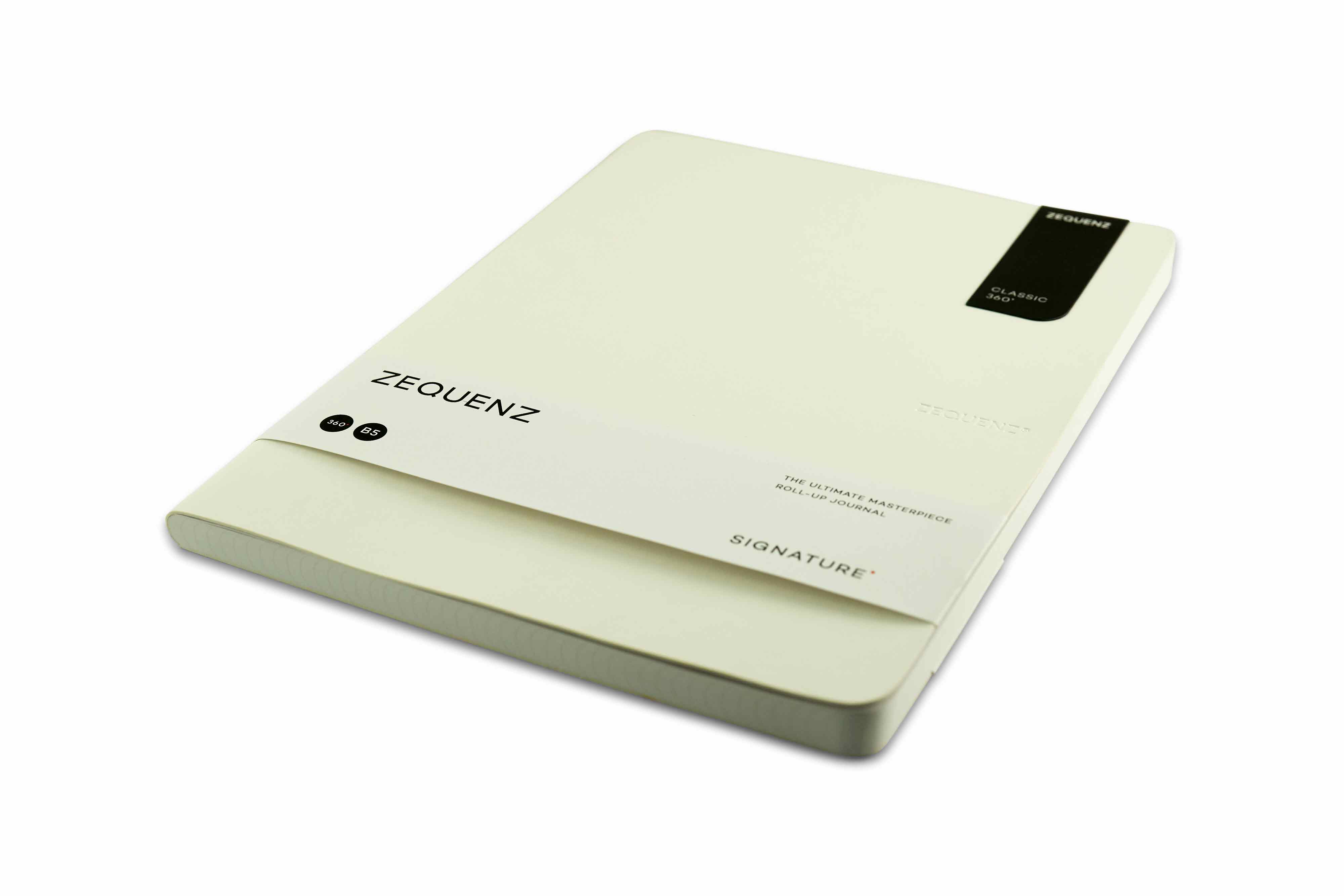 Zequenz Signature Lite 360 Notizbuch B5 Weiß | Kariert