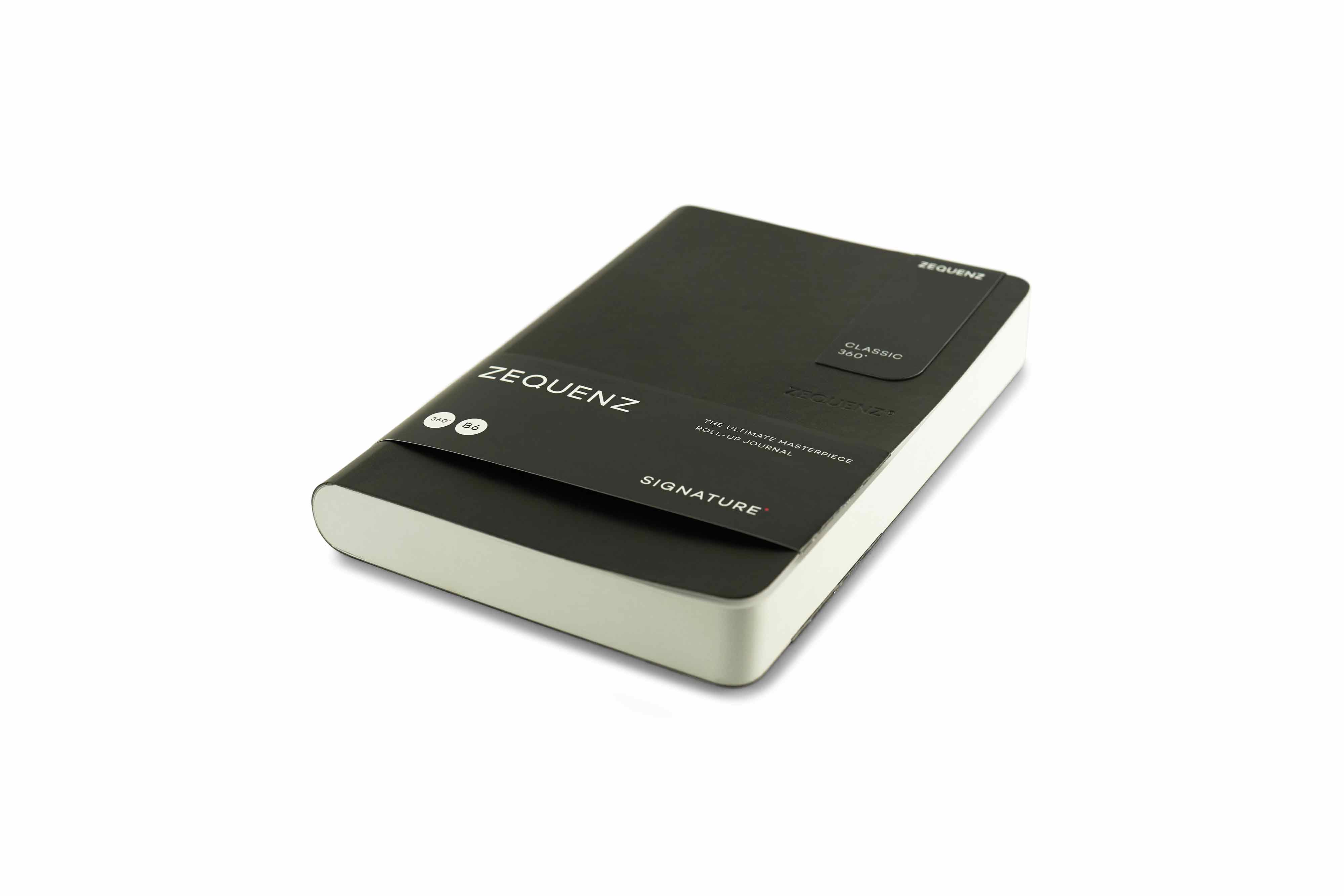 Zequenz Signature Classic 360 Notizbuch B6 Schwarz | Kariert