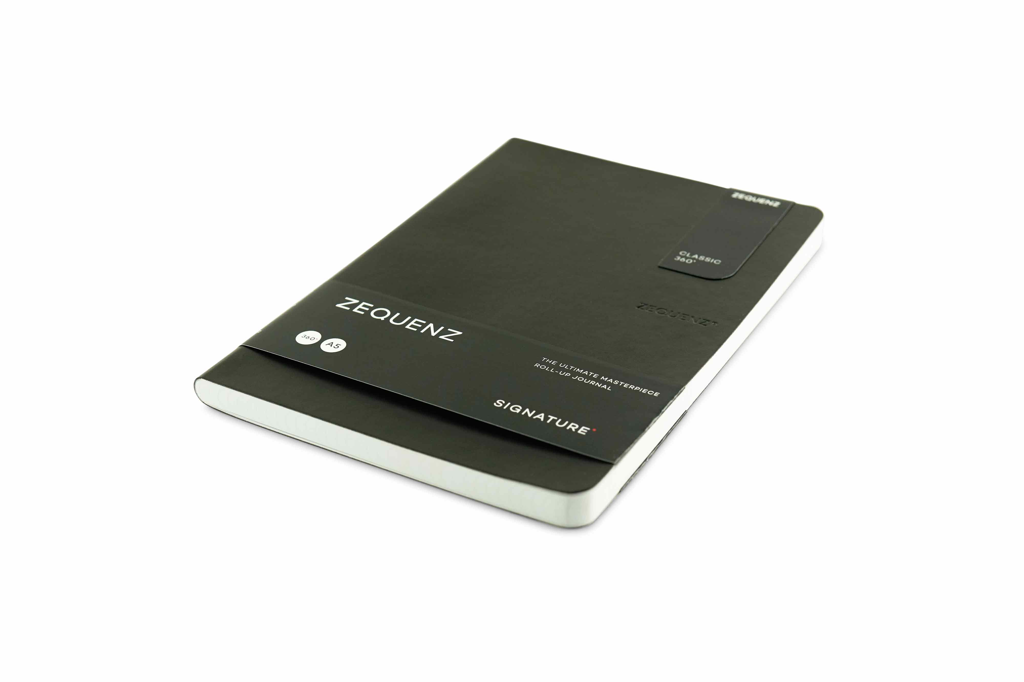 Zequenz Signature Lite 360 Notizbuch A5 Schwarz | Liniert