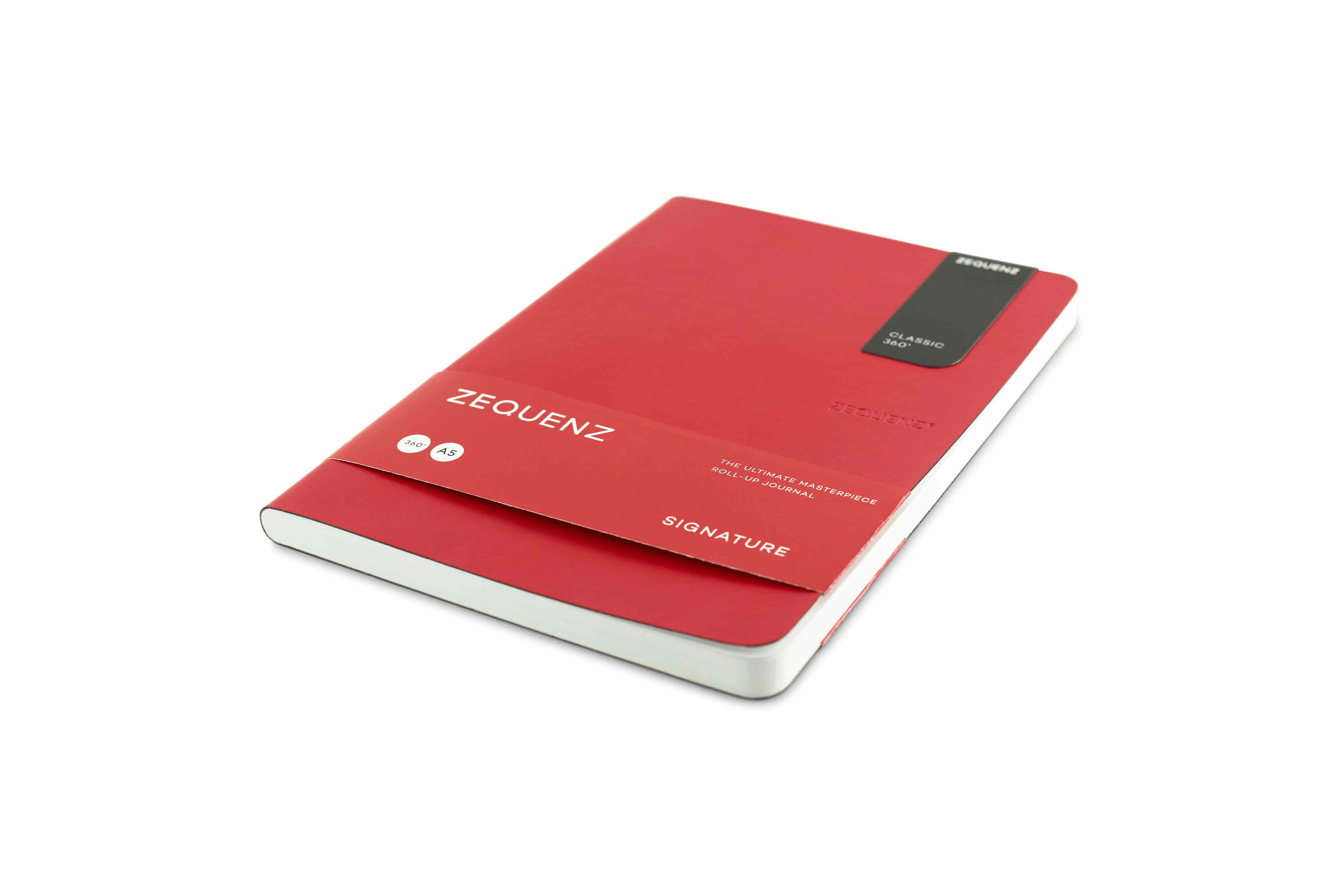 Zequenz Signature Lite 360 Notizbuch A5 Rot | Kariert